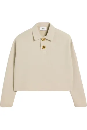 Ami Poloshirt mit tiefen Schultern