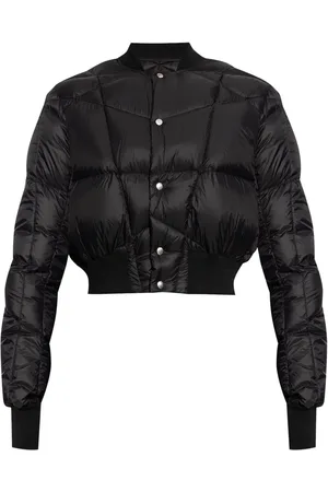 Rick Owens Cropped-Daunenjacke mit Druckknöpfen