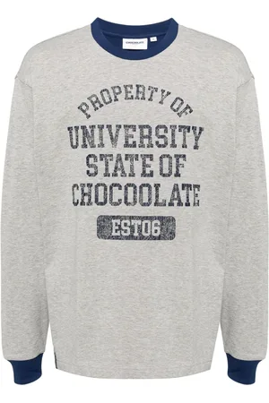 Chocoolate Langarmshirt mit Logo-Print