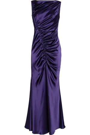 Amsale Asymmetrisches Abendkleid aus Satin