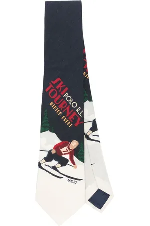 Ralph Lauren Skifahrer-Krawatte aus Wolle
