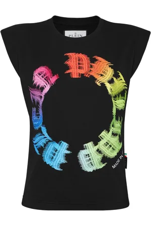Philipp Plein Rainbow Tanktop mit Gothic-Print