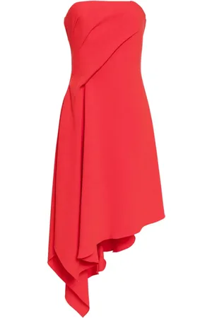Amsale Asymmetrisches Krepp-Kleid