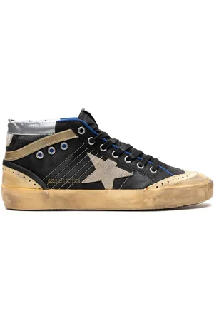 Golden Goose Mid Star Black/Ice Vanilla/Gold Sneakers