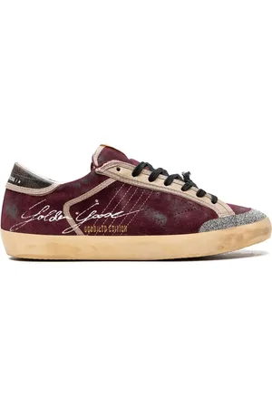 Golden Goose Super-Star Penstar "Wine Red/Black" Sneakers