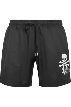 Philipp Plein Badeshorts mit Logo-Print