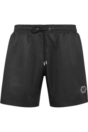 Philipp Plein Badeshorts mit Logo-Applikation
