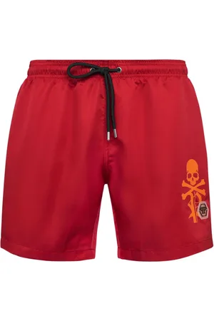 Philipp Plein Badeshorts mit Logo-Print