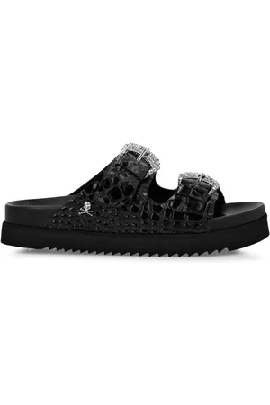 Philipp Plein Sandalen mit Kroko-Effekt