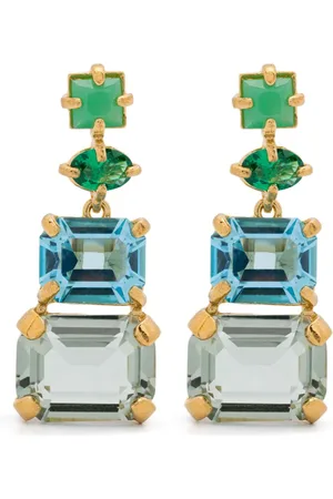 WOUTERS & HENDRIX Crystal-embellished pendant earrings