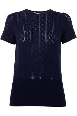 J.W.Anderson Pointelle-Top mit Logo-Stickerei