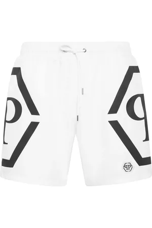 Philipp Plein Badeshorts mit Logo-Print