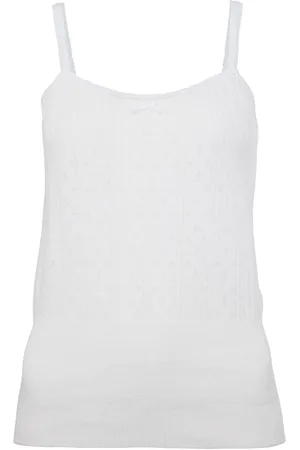 J.W.Anderson Pointelle-Top mit Logo-Stickerei