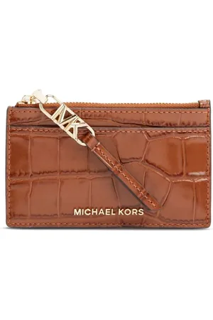 Michael Kors Kartenetui mit Kroko-Effekt