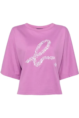AGNÈS B. T-Shirt mit Logo-Print