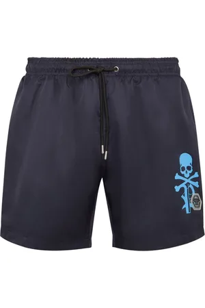 Philipp Plein Badeshorts mit Logo-Print