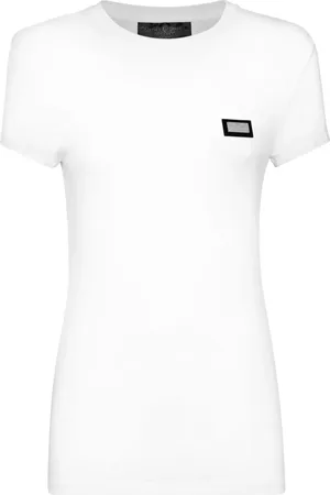 Philipp Plein T-Shirt mit Logo-Schild