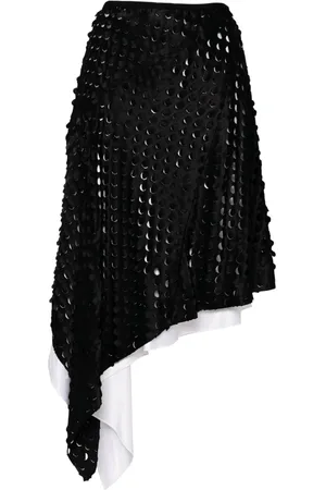 Helmut Lang Rock mit Lochmuster