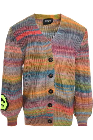 BARROW Intarsien-Cardigan mit Logo