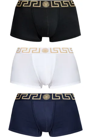 VERSACE Boxershorts mit Greca-Bund (3er-Set)