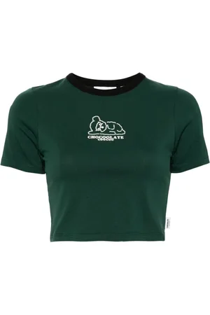 Chocoolate T-Shirt mit geflocktem Logo