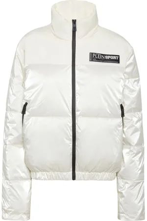Philipp Plein Gefütterte Jacke mit Logo-Applikation