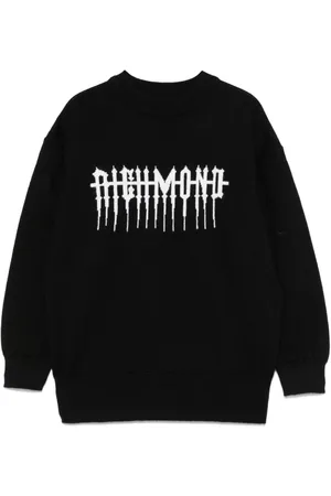 John Richmond Pullover aus Logo-Jacquard