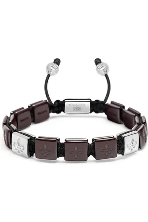 Nialaya Armband mit flachen Perlen