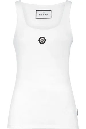 Philipp Plein Trägershirt mit Logo-Applikation