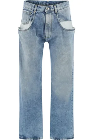 Maison Margiela Gerade Jeans mit Kontrasttaschen