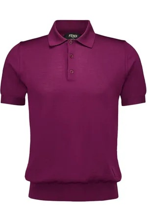 Fendi Poloshirt mit Logo-Prägung