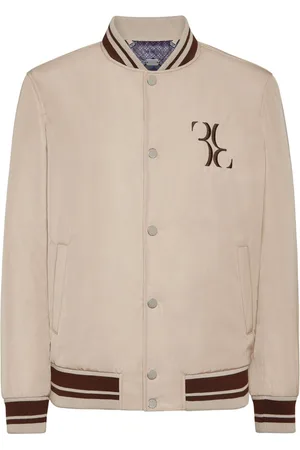 BILLIONAIRE Bestickte Bomberjacke mit Streifendetail