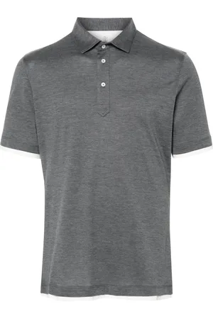 Brunello Cucinelli Poloshirt im Layering-Look