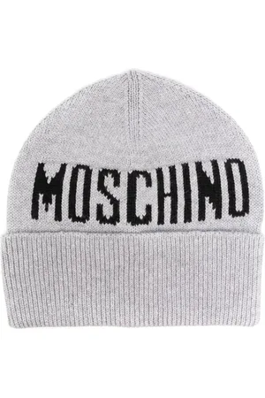 Moschino Mütze mit Intarsien-Logo