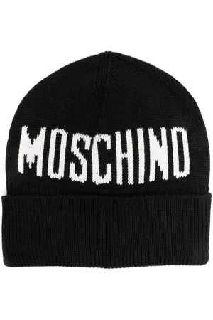 Moschino Mütze mit Intarsien-Logo
