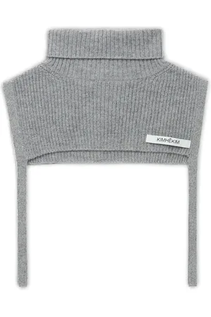 KIMHEKIM Rollkragenschal mit Logo-Applikation