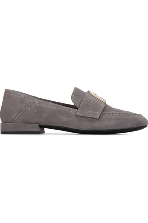 Furla Loafer aus Wildleder mit Schild