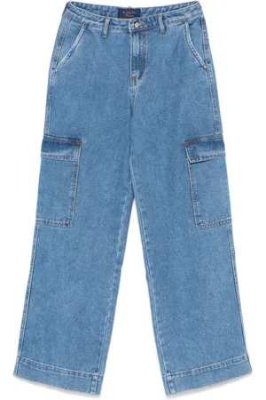 Kaos Straight-Leg-Jeans mit Cargotaschen