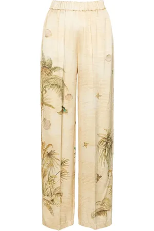 FORTE FORTE Straight-Leg-Hose mit Print