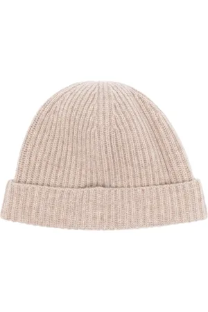 N.PEAL Gerippte Beanie aus Kaschmir
