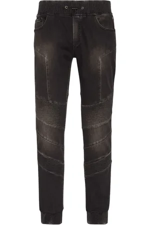 Philipp Plein Tapered-Jeans mit Logo-Applikation