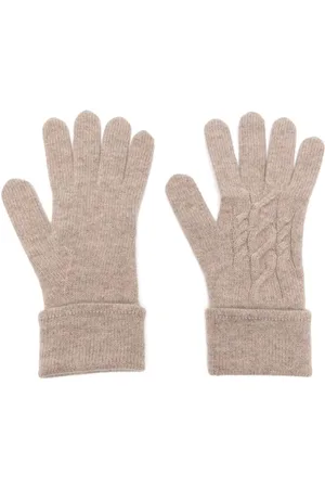 N.PEAL Handschuhe mit Zopfmuster