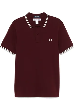 Comme des Garçons X Fred Perry Poloshirt mit Logo-Stickerei