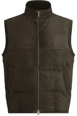 Ermenegildo Zegna Gefütterte Weste aus Wildleder