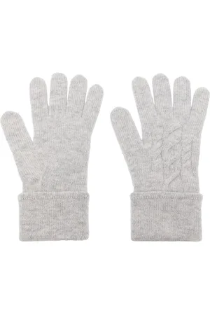N.PEAL Handschuhe mit Zopfmuster