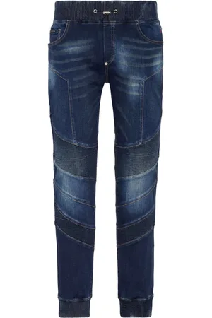 Philipp Plein Tapered-Jeans mit Logo-Applikation