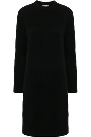 N.PEAL Bella Kleid mit Zopfmuster