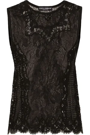 Dolce & Gabbana Strickoberteil mit Spitze