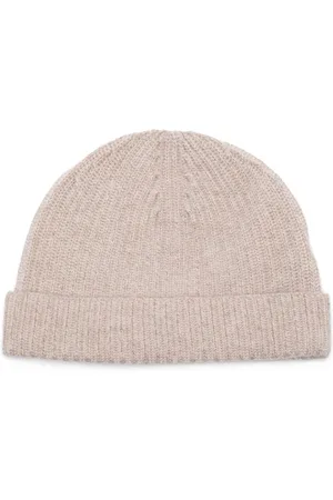 N.PEAL Gerippte Beanie aus Kaschmir