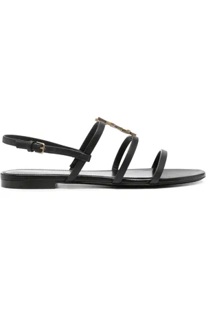 Saint Laurent Sandalen mit Cassandre-Schild
